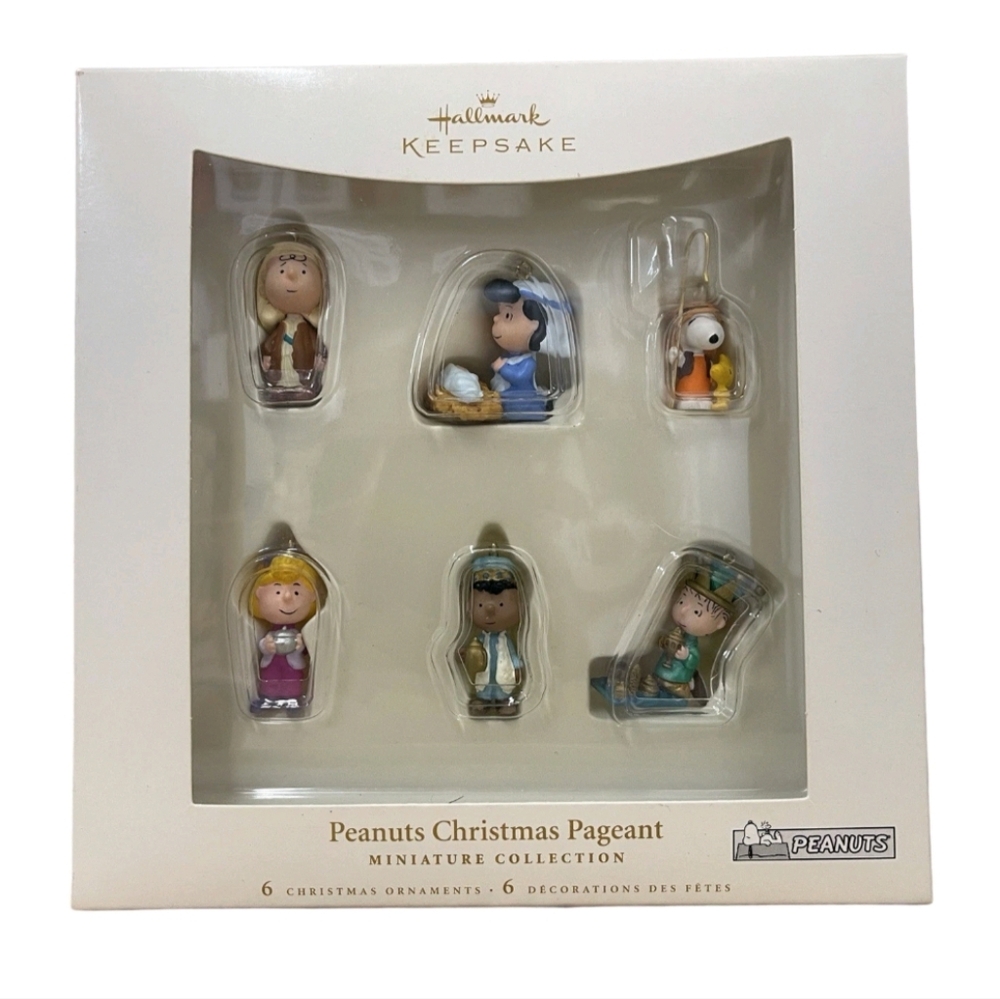 2006 Snoopy Peanuts Hallmark Christmas Pageant Miniature Collection Set NWT